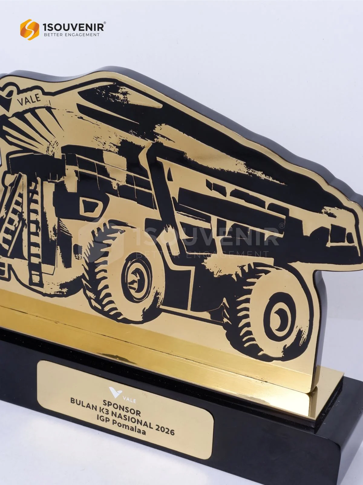 Plakat Logam Sponsor Bulan K3 Nasional 2026 IGP Pomala Vale Indonesia DETAIL-PL384 Plakat Logam Sponsor BK3N 2026