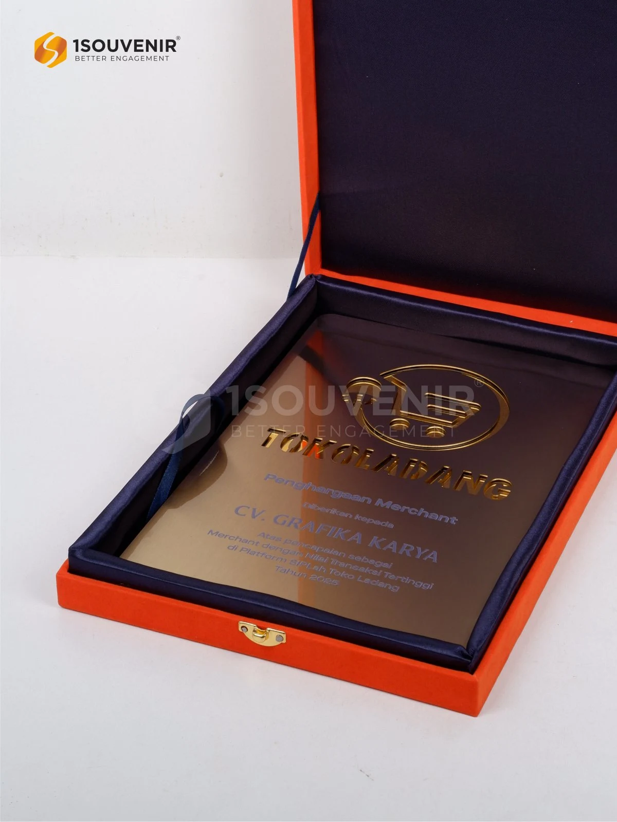 Plakat Logam SIPLah Toko Ladang Penghargaan untuk CV Grafika Karya DETAIL2-PL396 Plakat Logam Toko Ladang