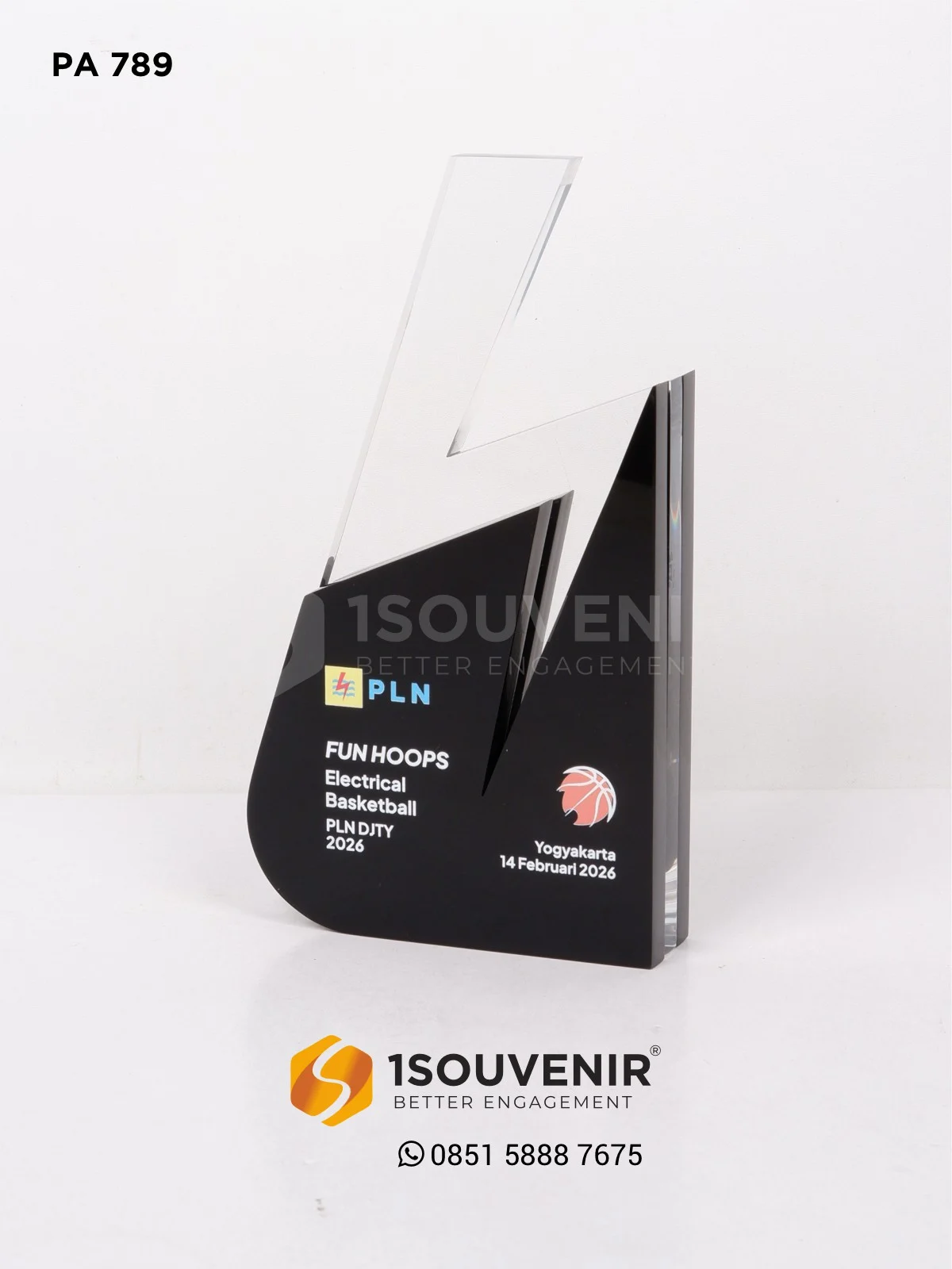 Plakat Akrilik Penghargaan Fun Hoops Electrical Basketball PLN DJTY PA789 Plakat Akrilik Fun Hoops Electrical Basketball