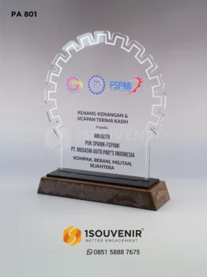 Plakat Akrilik Ucapan Terima Kasih untuk Anggota PUK SPAMK-FSPAMI PT Musashi Auto Parts Indonesia