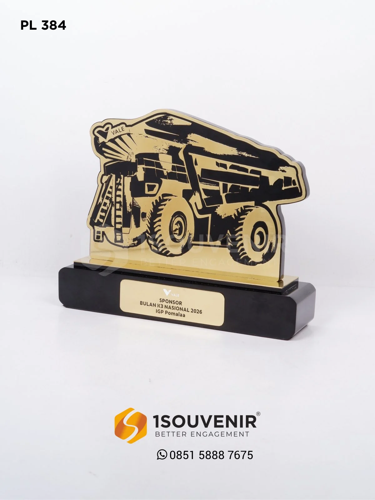 Plakat Logam Sponsor Bulan K3 Nasional 2026 IGP Pomala Vale Indonesia PL384 Plakat Logam Sponsor BK3N 2026