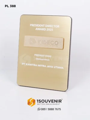 Plakat Logam President Director Awa…