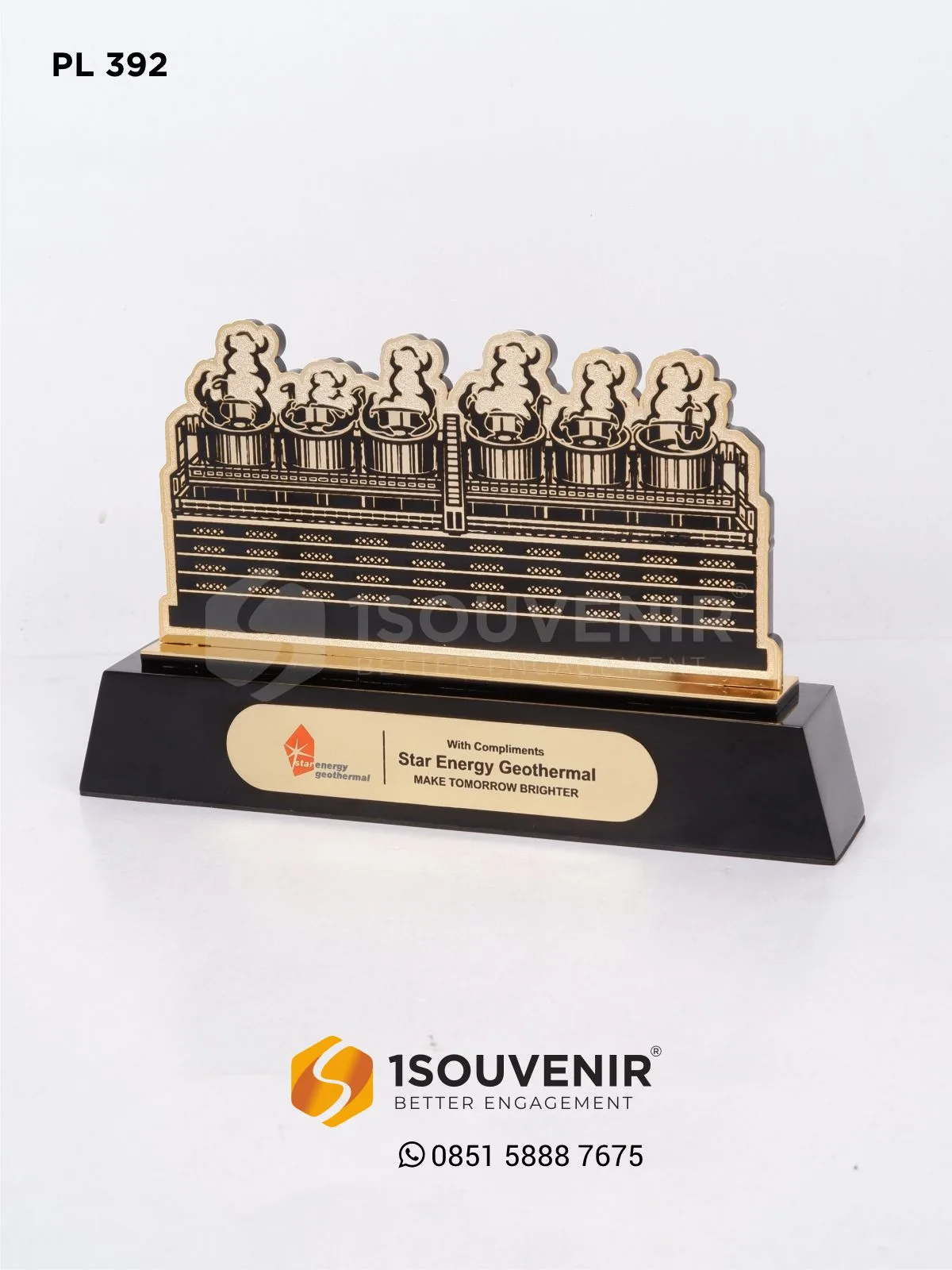 PL392 Plakat Logam Star Energy Geothermal