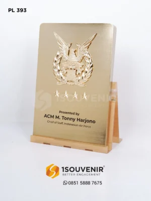 PL393 Plakat Logam Kepala Angkatan Udara Indonesia