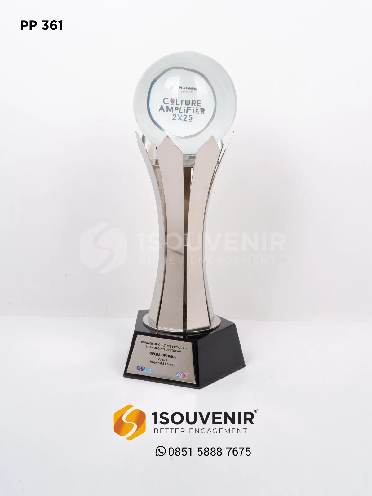 Piala Penghargaan Culture Amplifier 2025 Runner Up Culture Program Subholding Upstream PP361 Piala Penghargaan Culture Amplifier