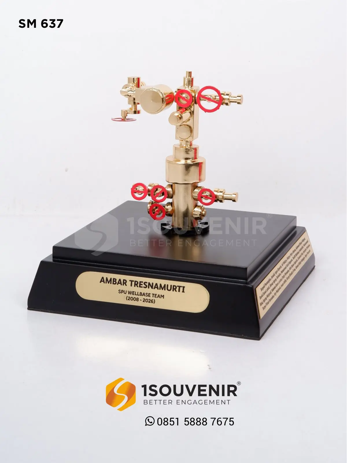 Miniatur Wellhead Kenang-kenangan dari SPU Wellbase Team SM637 Miniatur SPU Wellbase Team
