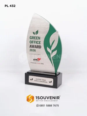 Plakat Logam Penghargaan Green Office Award 2026 oleh PT Kaltim Prima Coal