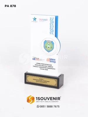 Plakat Akrilik Lomba Perpustakaan Desa/Kelurahan Tingkat Kabupaten Indramayu Tahun 2026