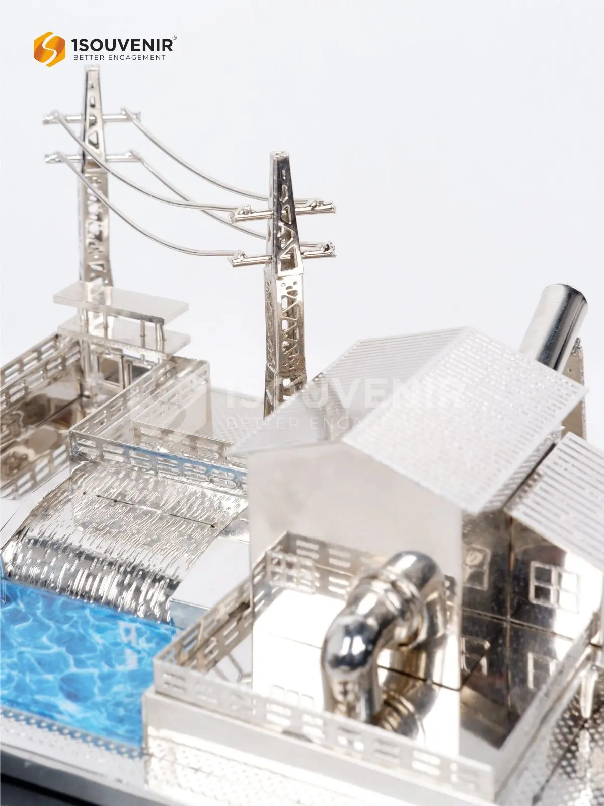 Miniatur Pembangkit Listrik Cendera Mata dari PLTM Melesom DETAIL-SM659 Miniatur PLTM Melesom