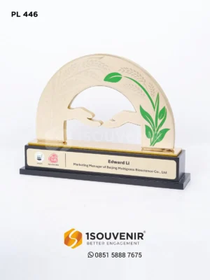 Plakat Logam Apresiasi Marketing Manager of Beijing Multigrass Bioscience