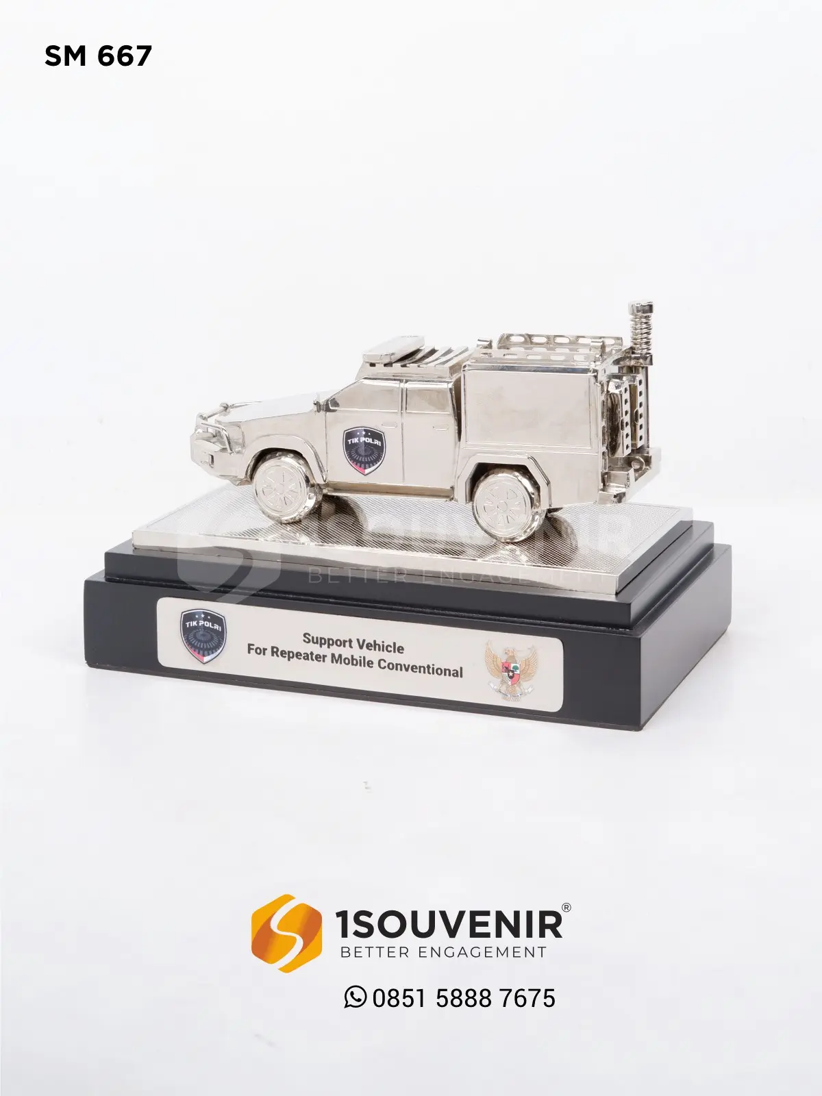 Miniatur Support Vehicle For Repeater Mobile Conventional Div TIK Polri SM667 Miniatur Support Vehicle